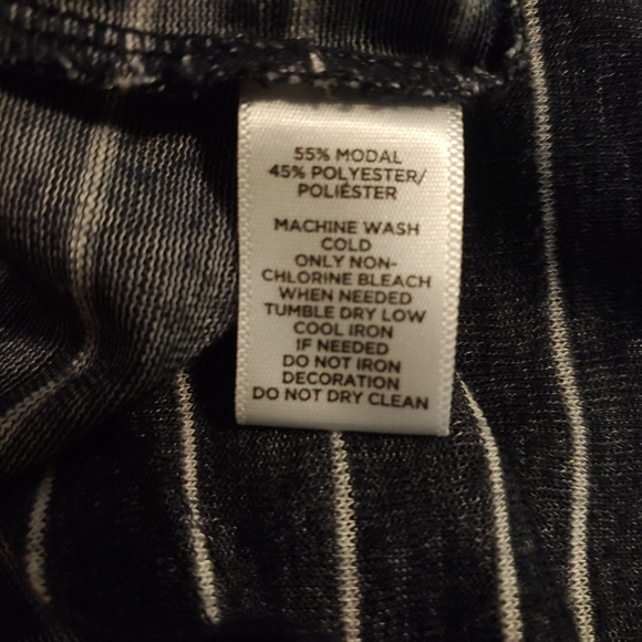 Ann Taylor Loft hi low pinstripe tunic tee - Picture 3 of 3